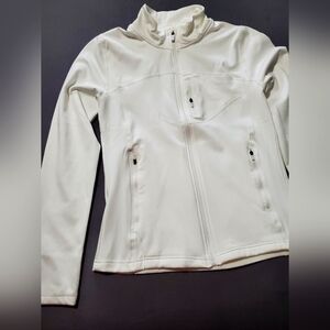 New! White Athletic, Full Zip Up Jacket